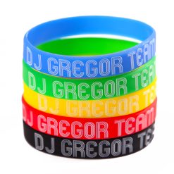 Alternative view of Printed silicone wristband | Rubber Bracelets