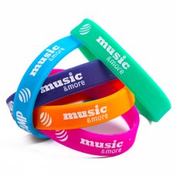 Alternative view of Debossed Silicone Wristbands
