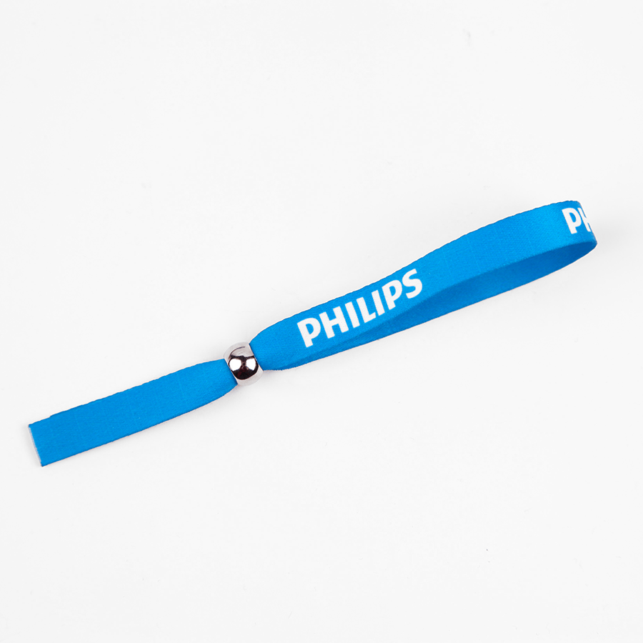 Printed fabric wristbands