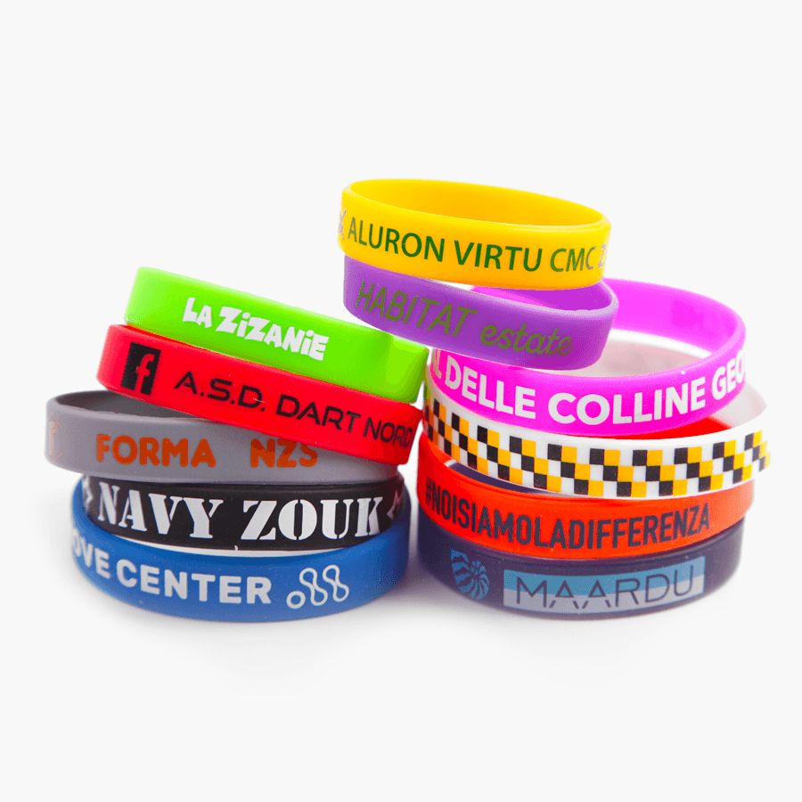 Printed silicone wristband | Rubber Bracelets