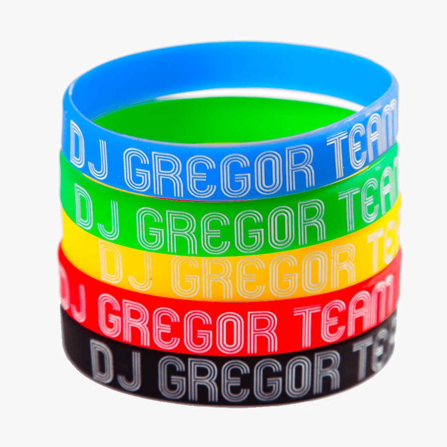 Printed silicone wristband | Rubber Bracelets