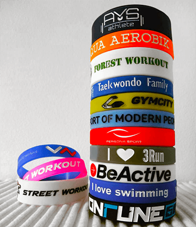 Debossed Silicone Wristbands | Rubber Bracelets