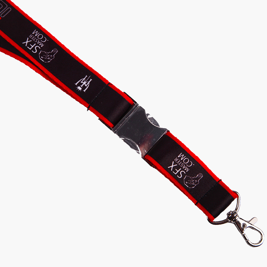 Double layer custom printed lanyards